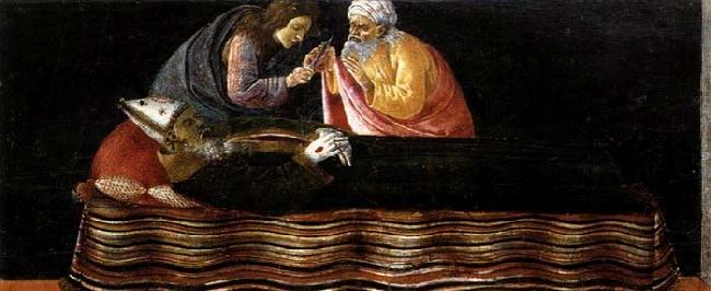 BOTTICELLI, Sandro Extraction of St Ignatius- Heart oil painting image